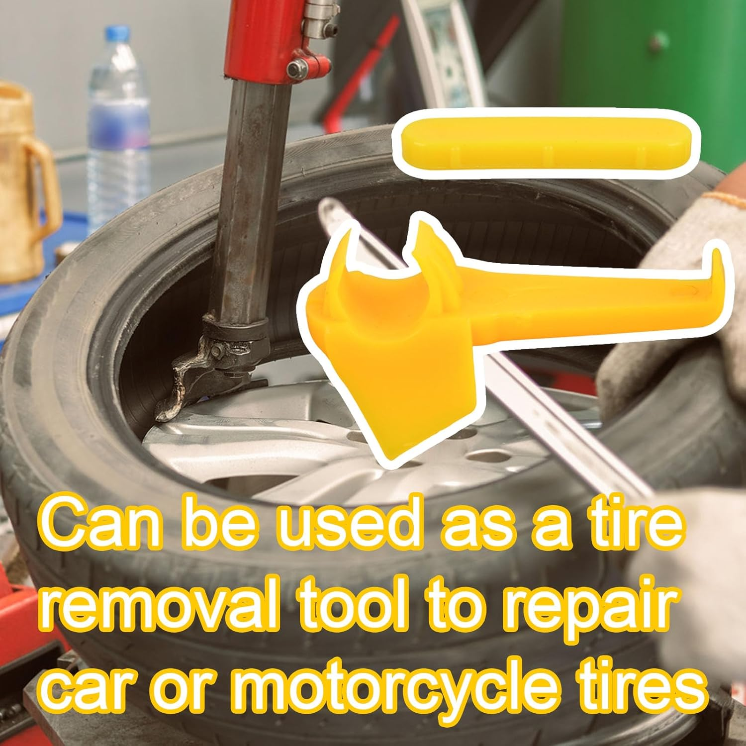 12 Sets Tire Machine Rim Protector, Tire Changer Duck Head Plastic Inserts Wheel Side Guard for Mount Demount Head Tyre Repair Tool Parts Accessories image number 6