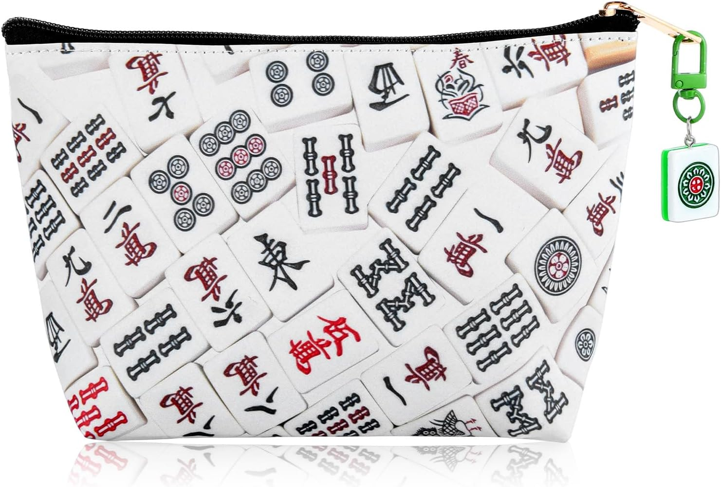 YQQYG Mahjong Lucky Cosmetic Bag, Mahjong Gifts for Women Gifts for Mahjong Players Mahjong Accessories Mahjong Inspired Gift Mahjong Gifts for Mahjong Lover Women Mom Grandma Birthday Travel