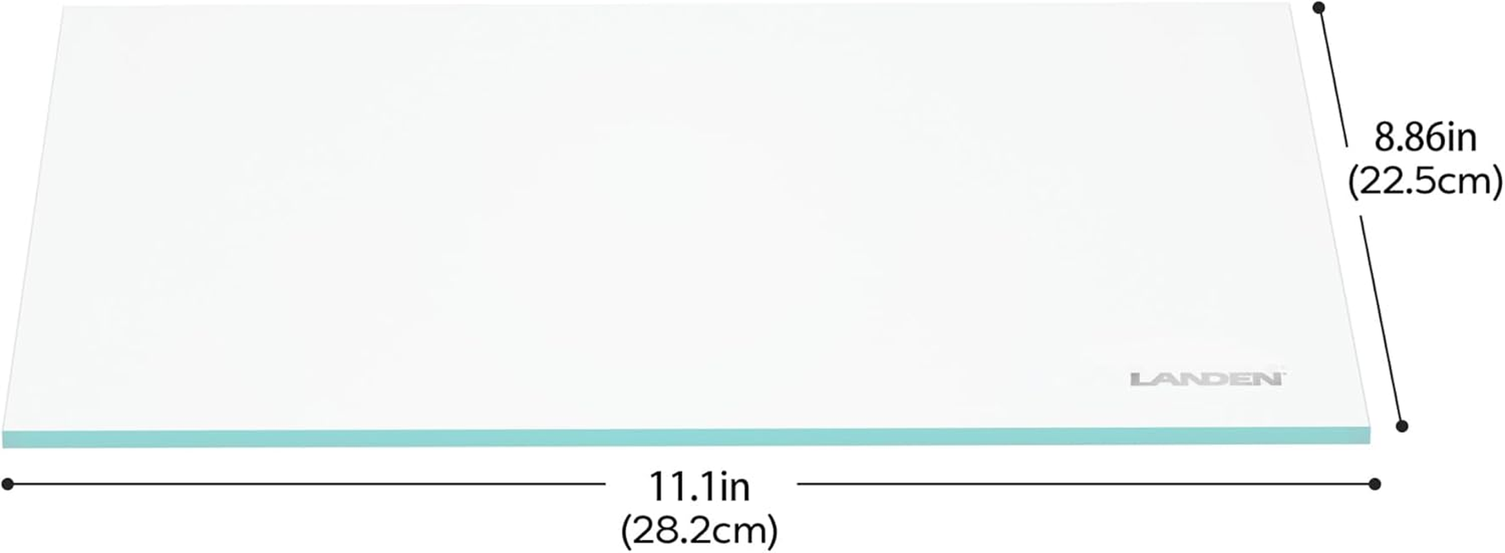 LANDEN 4Mm Thick Clear Glass Aquarium Lid, Includes 4 Clips for Secure Placement, 282 X 225Mm(11.1X8.86 Inches) Adapted to CB303030, ARF30 image number 3
