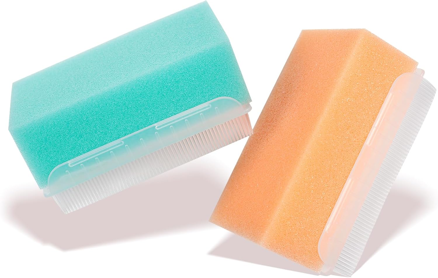 2PCS Cradle Cap Brush, Baby Bath Sponge - 2-In-1 Brush & Sponge for Scalp Treatment, Sensory Therapy, and Bath Time Care image number 6