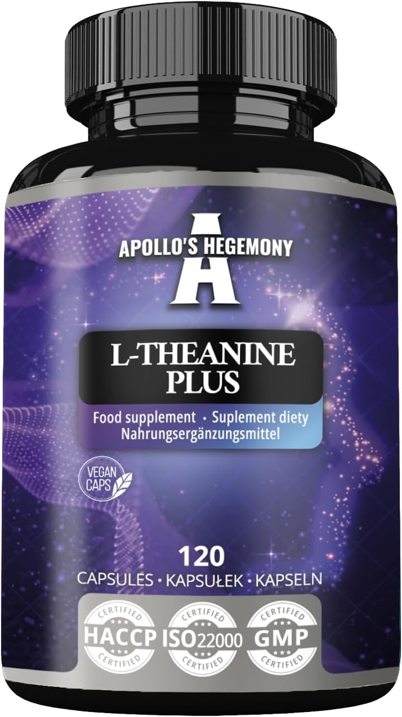 L-Theanine (98% Green Tea Extract) with Myo-Inositol 300 Mg - 120 Vegan Capsules - 4 Month Supply - Supports Mental Clarity and Stress Management - Amino Acid Supplement - by Apollo'S Hegemony image number 4