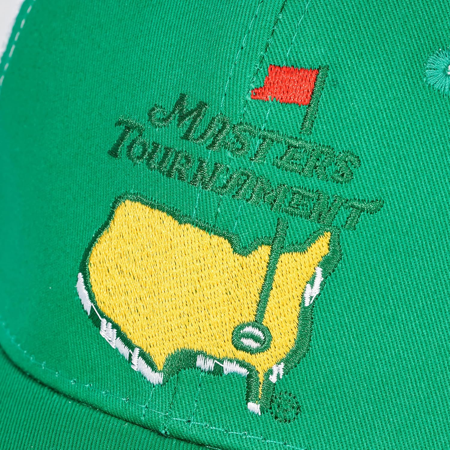 Affezionarsi Masters Hat,Golf Tournament Hat, Embroidered National Flag and Map Baseball Cap, Mesh Cap, for Men and Women, Green with White image number 6
