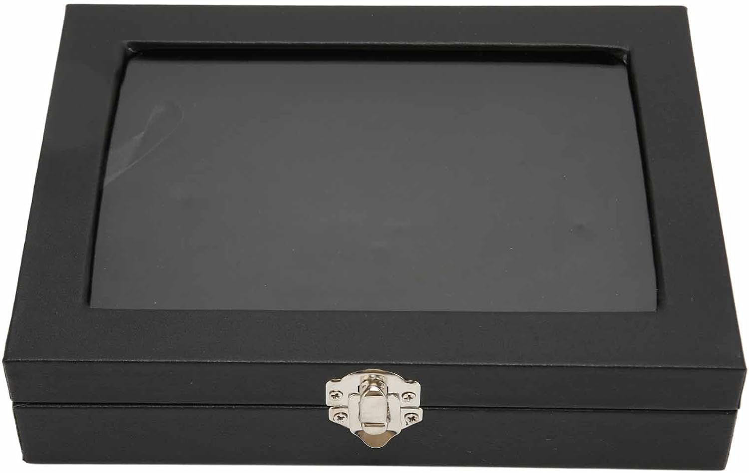 Dustproof Pin Display Case, Transparent Glass Cover Pin Collection Display Box Table Top Jewelry Display Case for Military Medals, Beach Tags, Jewelry Pin, Collectibles (S) image number 4