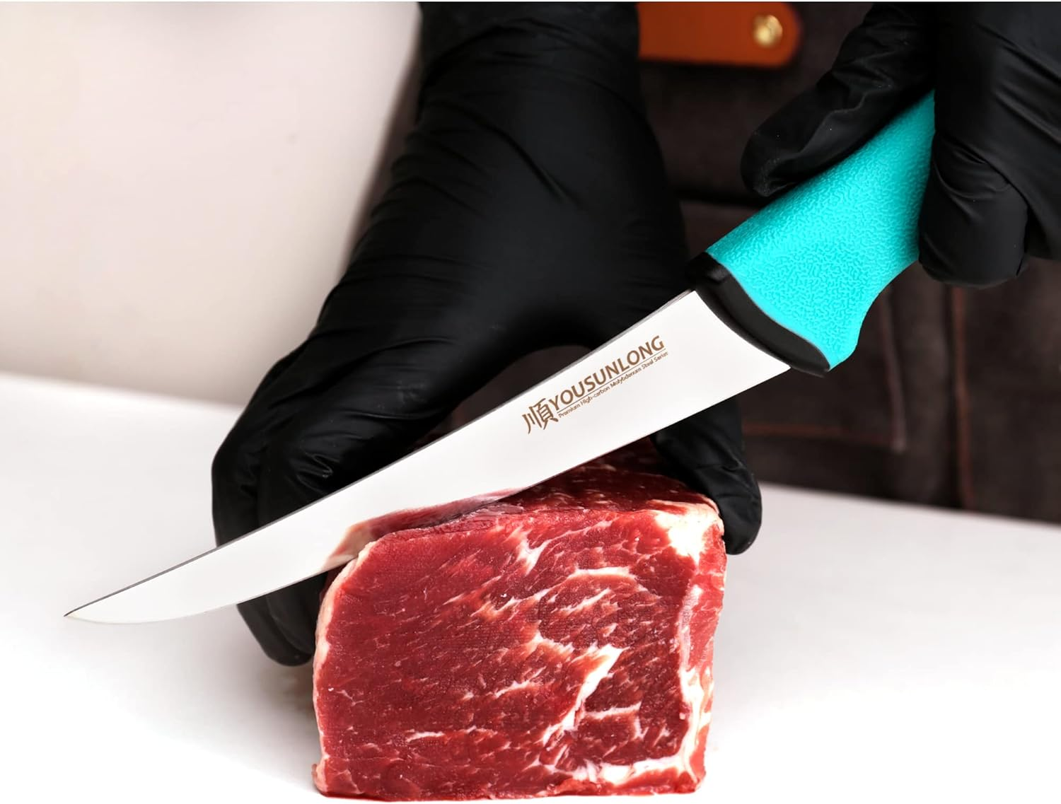 YOUSUNLONG Curved Boning Knife 6"(152Mm) - High-Carbon Molybdenum Steel Blade - Butcher'S Kitchen Boning Knife - Ergonomic & Non-Slip Handle image number 3