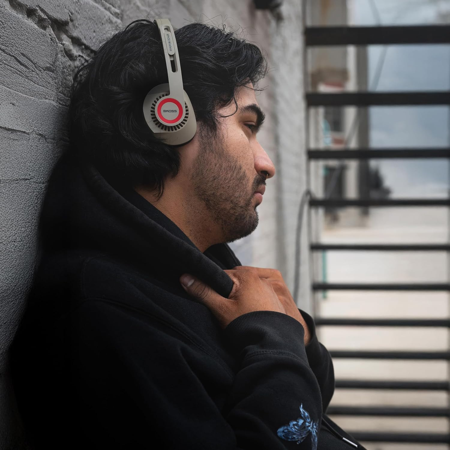 Koss KPH30 Wireless Bluetooth On-Ear Headphones, Retro Style, 20+ Hour Battery Life, USB-C Charging, Microphone, Rhythm Beige