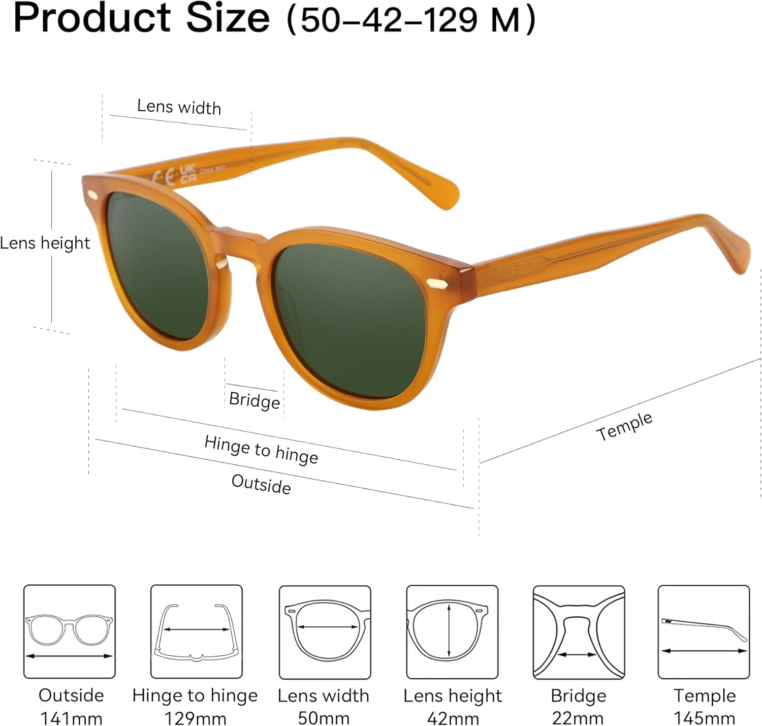 ZENOTTIC Women Sunglasses Polarized Trendy: Retro round Sun Glasses UV Protection - Classic Designer Shades Unisex image number 1