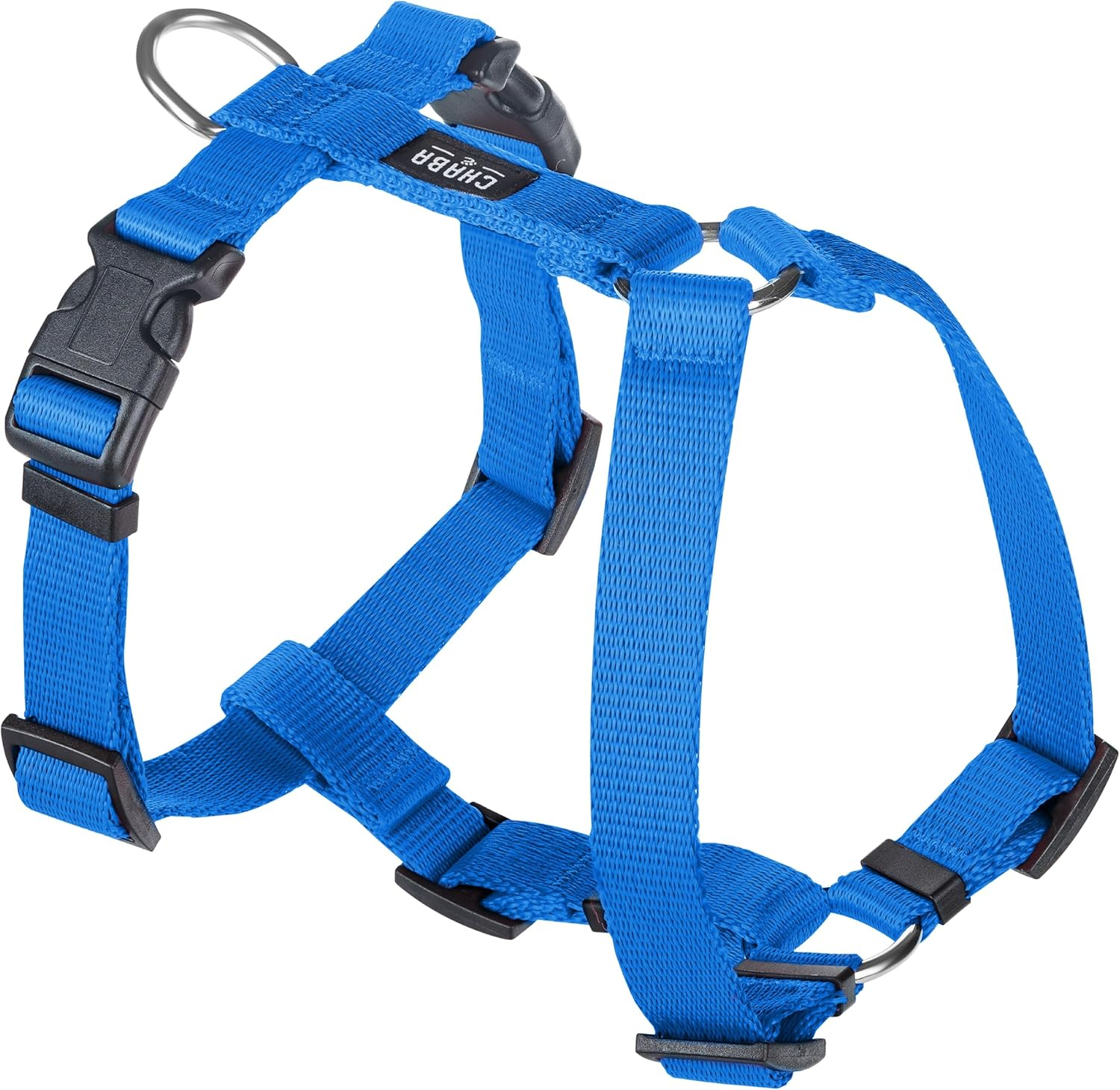 Chaba Guard Dog Harness for Large Dogs with Control, Anti-Pull & Choking, Adjustable, Comfortable and Lightweight, Classic Step-In Chest Harness, Running Harness, Size XL, Sea