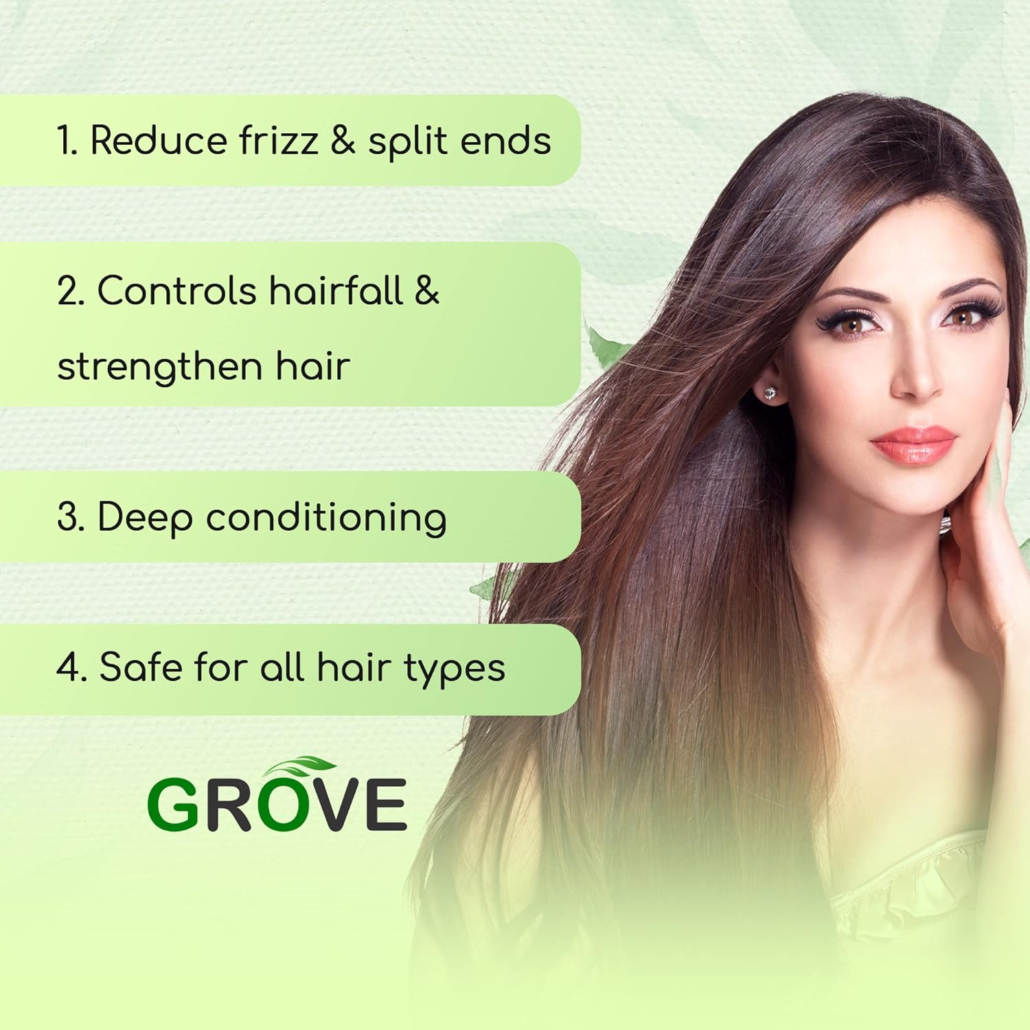 Grove Avocado Onion Deep Conditioning Hair Mask| Enriched with Argan, Hibiscus & Aleo Vera Oil for Dry & Frizzy Hair| Avocado & Coconut Butter (Pack of 1) &ndash; 100G
