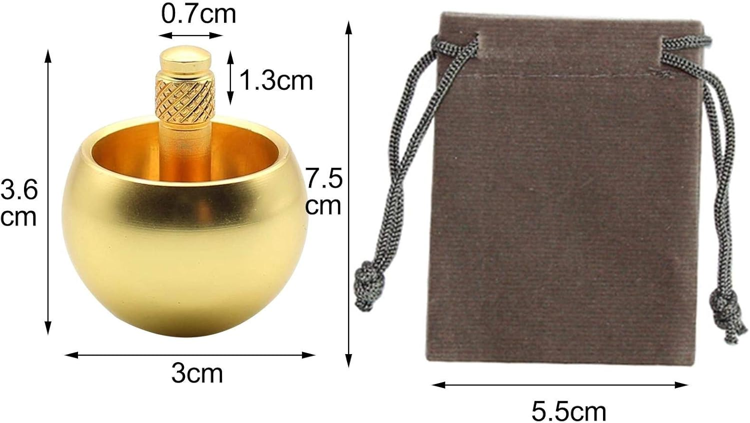 Kids Top - Stainless Steel Precision Gyroscope Toy with Smooth,Compact Desktop Spinner Top Plaything for Home, image number 1