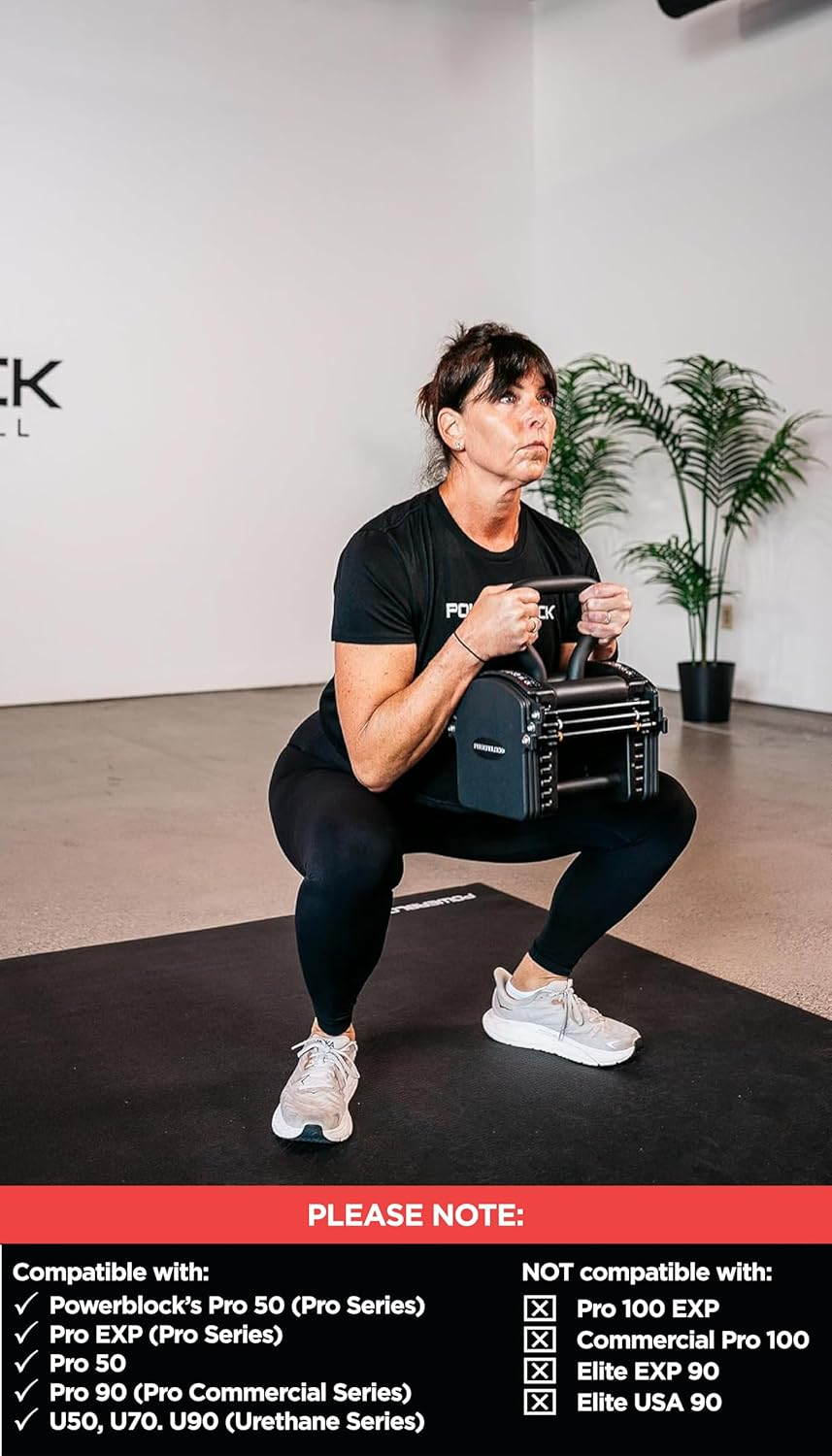 Powerblock Pro Series Kettlebell Handle &ndash; Compatible Pro Series Dumbbells, Strength Training Accessory, for Home Gym & Commercial Use, Workout Equipment image number 5