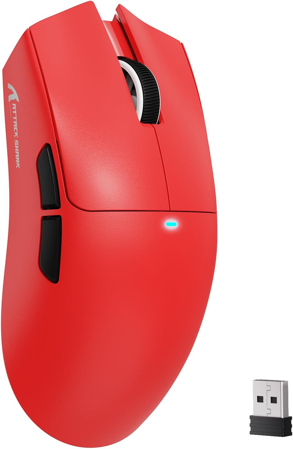 MAMBASNAKE Attack Shark X11SE Lightweight Wireless Gaming Mouse, Tri-Mode 2.4G/USB-C Wired/Bt, 22K DPI, PAW3311 Optical Sensor, 59G, 5 Programmable Buttons, 300Mah Battery for Pc/Mac(White)