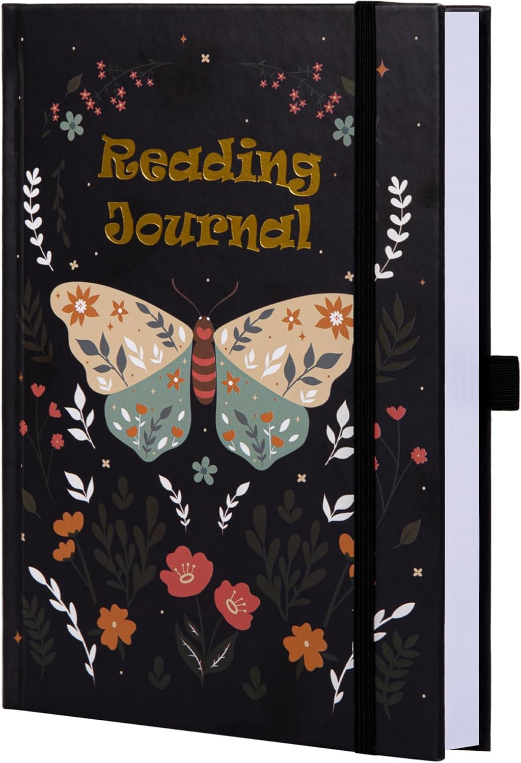 TIEFOSSI Reading Journal for Book Lovers, Track Your Reading Progress, 85 Book Reviews, Stage Reading Record, Hardcover A5 Journal Reading Planner, Gifts for Readers