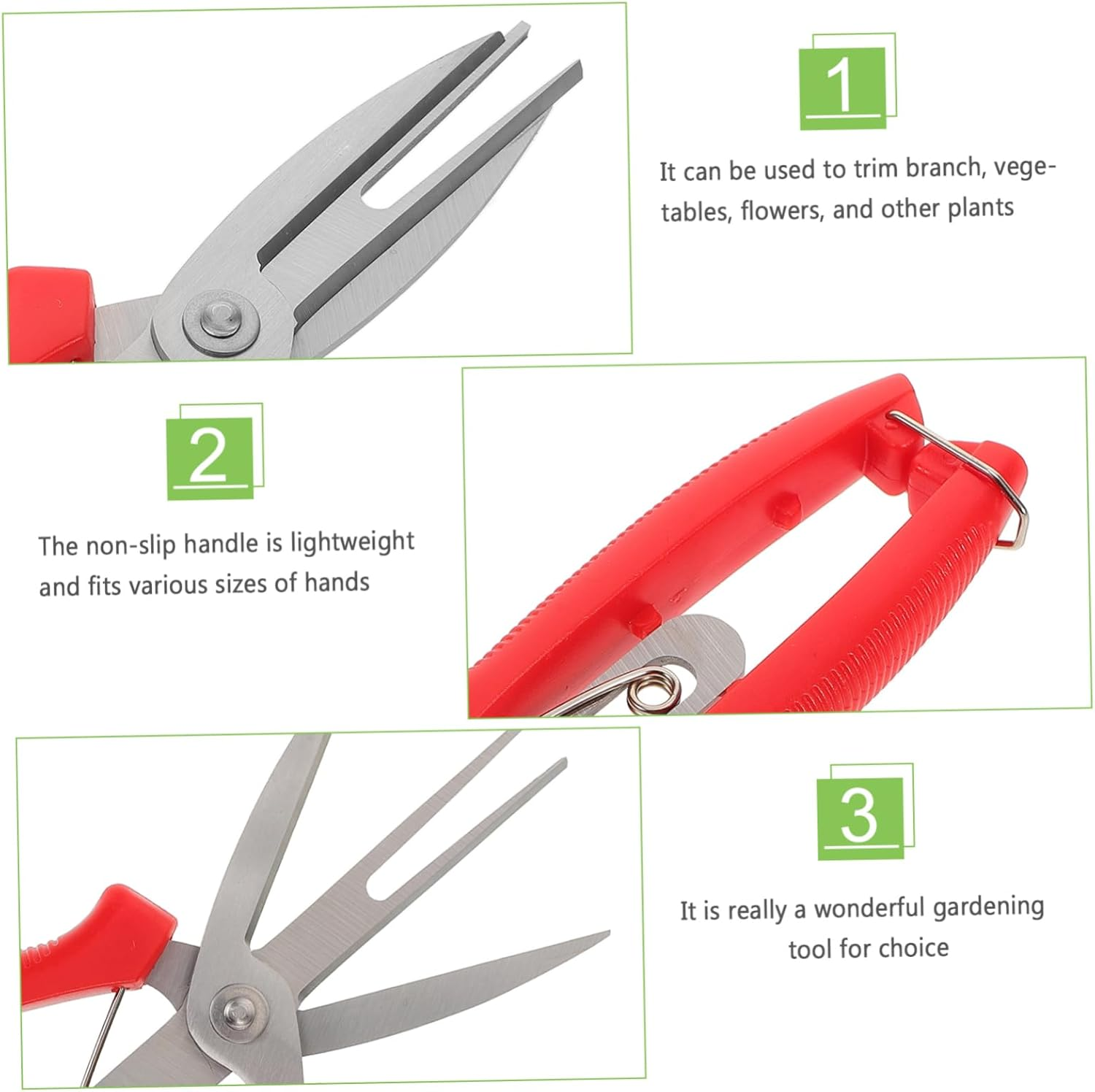 Kisangel Pruning Shears for Gardening Garden Shears Pruning Tool Handheld Scissor image number 2