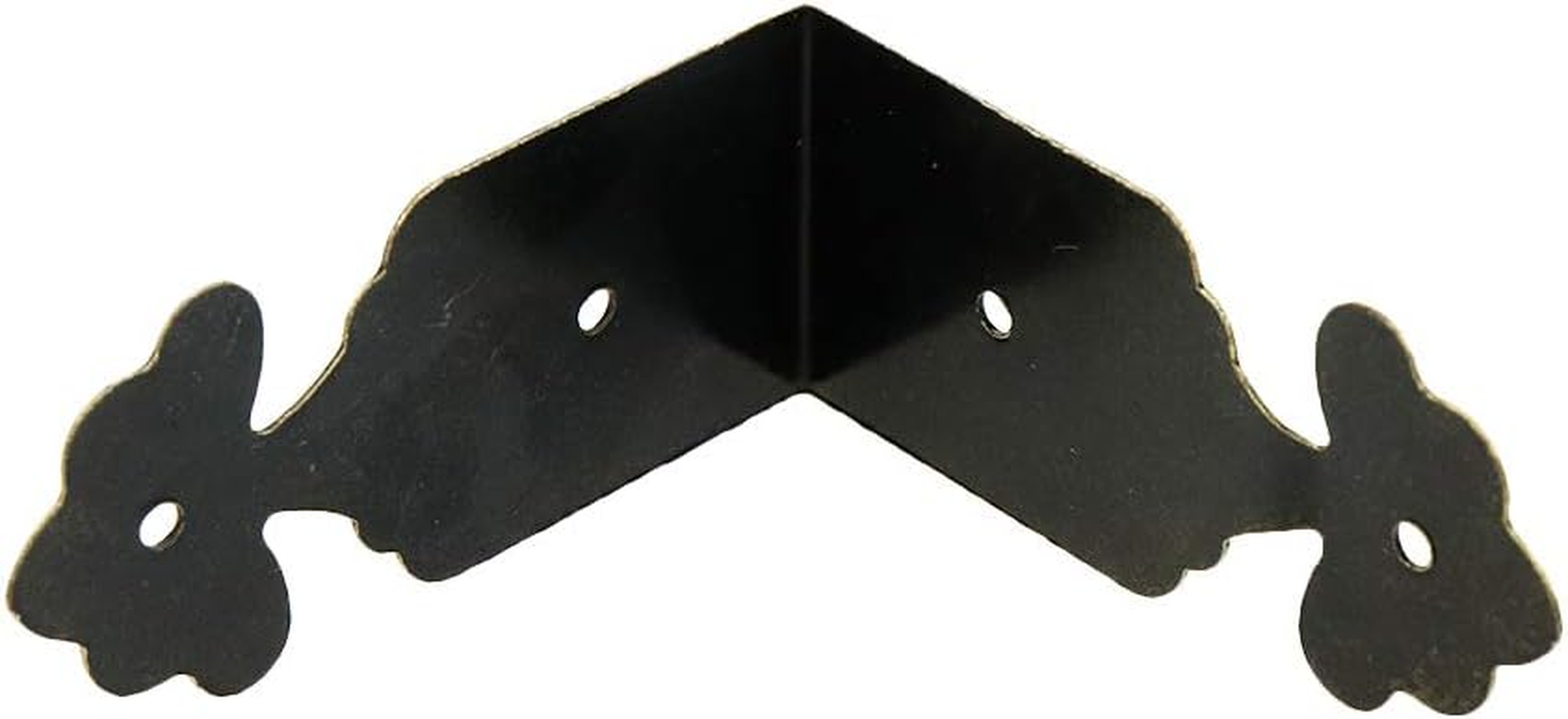 Geesatis 30 Pcs Corner Protector Box Edge Cover Brackets Right Angle Vintage Flower Pattern Decorative Corner Brackets, Bronze Tone, 1.5 X 0.7 Inch image number 4