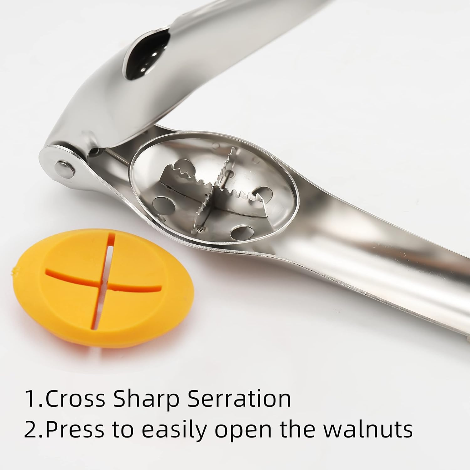 TJ POP Chestnut Cutter, 304 Stainless Steel Chestnut Cracker, Portable Chestnut Opener Clip Peeler, Multifunctional Walnut Hazelnut Pecan Nut Cracker, Ergonomic Kitchen Tool for Easy Shelling image number 5