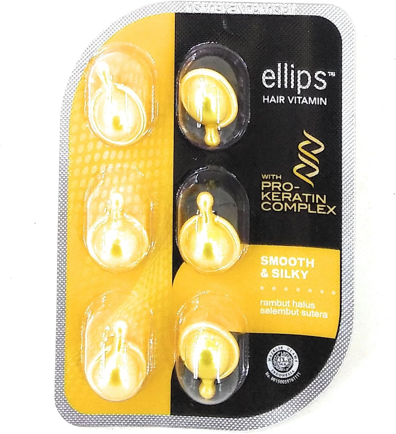Ellips Hair Vitamin (Pro Keratin Complex) - Smooth & Silky, 6 Blister (@ 6 Capsule) image number 1
