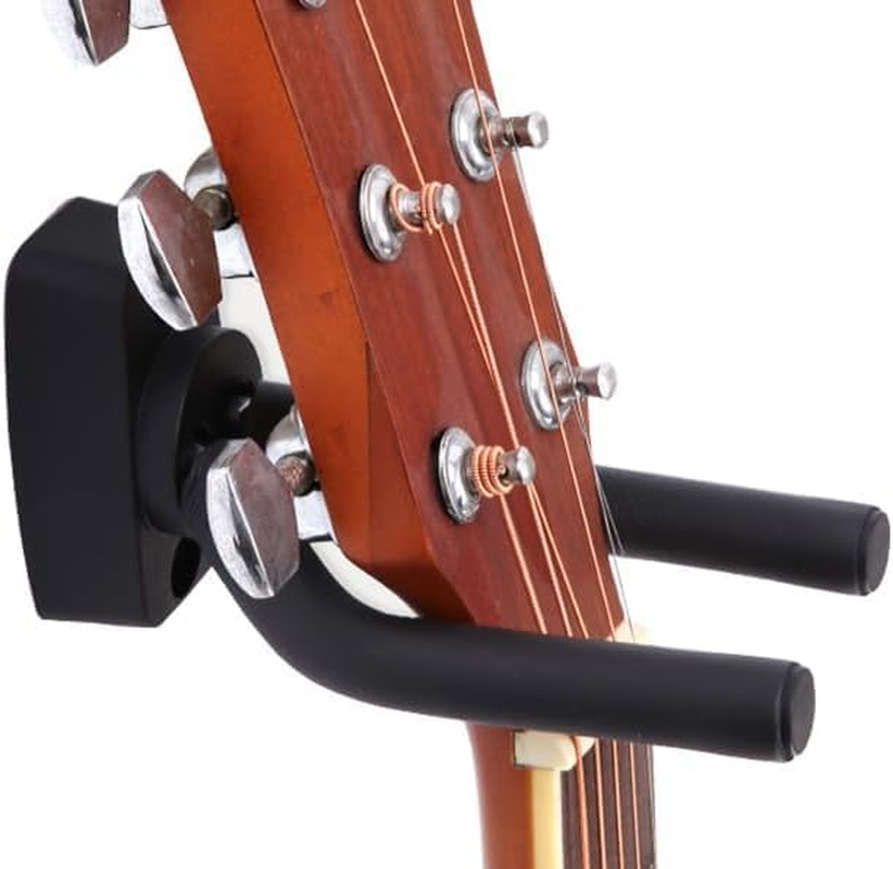 Adjustable Guitar Wall Hanger 6-Pack, Guitar Hanger Wall Hook Holder Stand Black Display with Screws - Fits Guitars, Bass, Mandolin, Banjo, Ukulele,Easy Installation, Great Gift image number 1