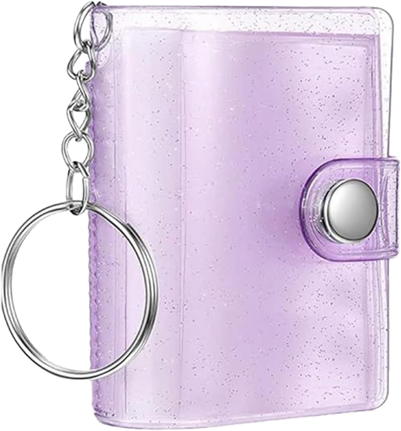 Szaluyk Mini Photo Album Keychain | Clear 24 Pockets Binder | Portable Photo Frame for Kids and Adults | Fits Wallets, Bags, Backpacks | Birthday Gift, Mat, Blue, Fare Riferimento Alla Descrizione