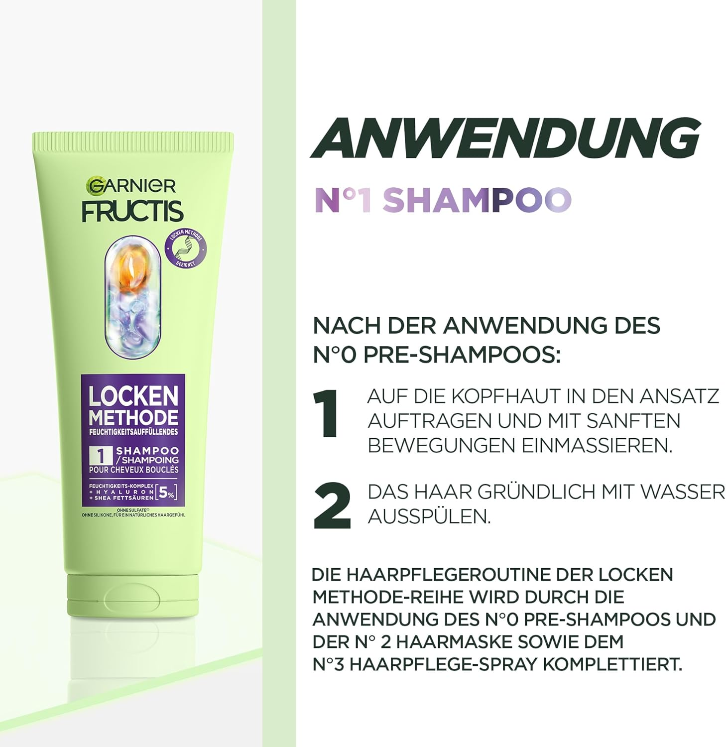 Garnier Fructis Curls Method Hair Care Set for All Types of Curls, Repairs & Revitalises, with Hyaluronic and Shea Fatty Acids, Pre Shampoo, Shampoo, Hair Mask, Spray, 4 Pieces image number 5