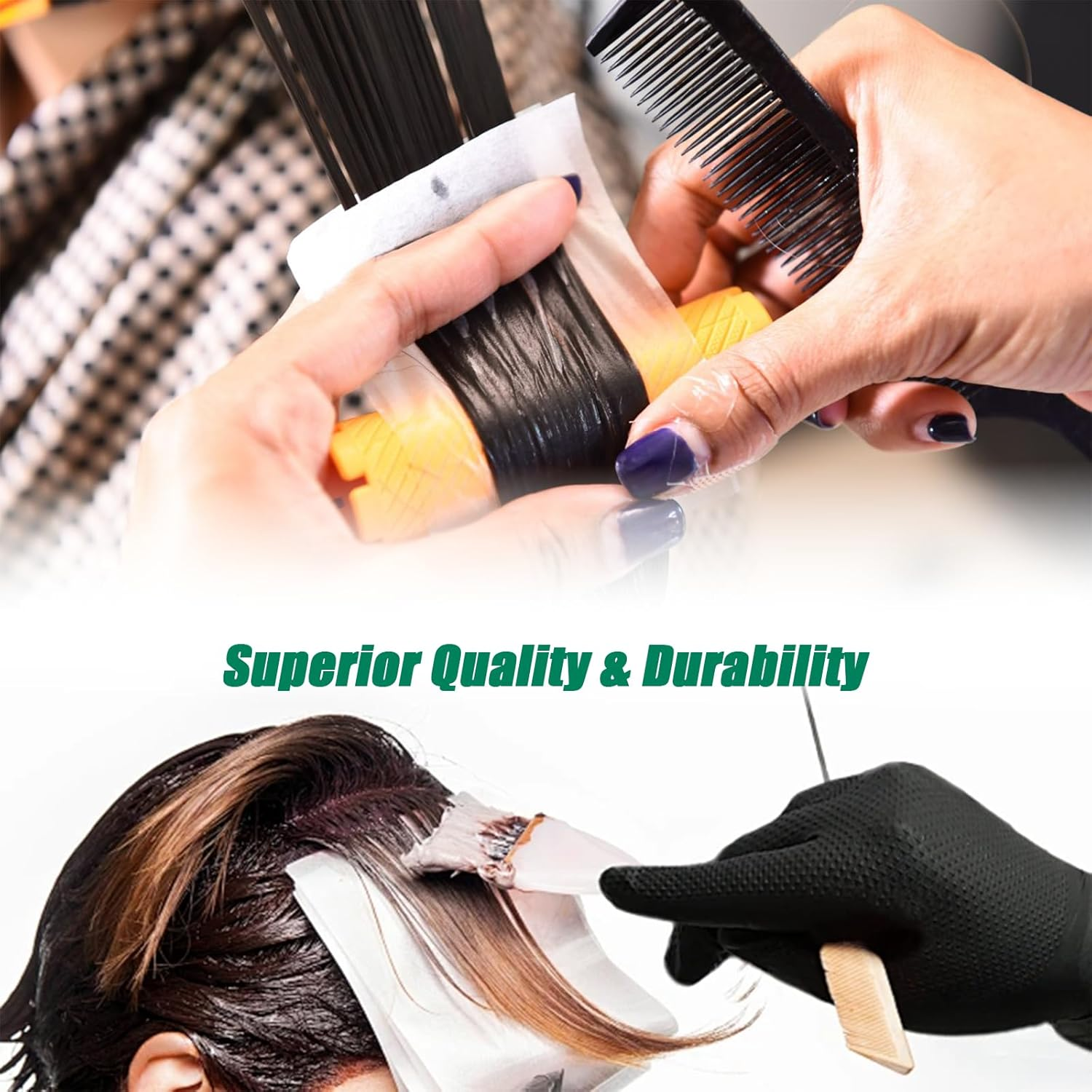 100 Pcs Salon Perm Paper, Salon Perm Paper Hair Color Paper, Hairdressing Perm Paper, Good Toughness High Temperature Resistance Perm Paper for Hot Cold Hair Curling Styling (11.5X6.5Cm, White) image number 3