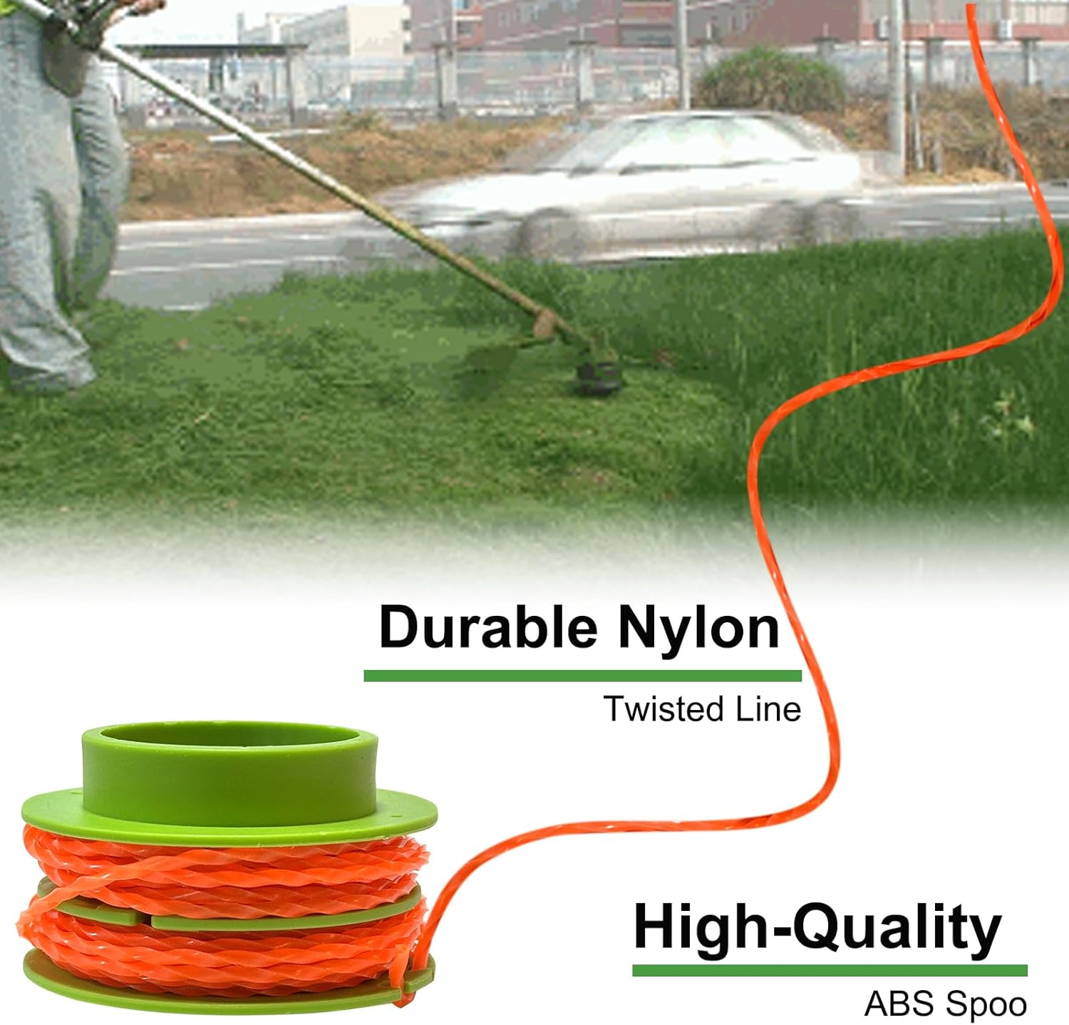 AS1300 Replacement Trimmer Spool Line Fits for EGO 15-Inch ST1500SF ST1623T ST1502LB ST1502SA ST1521S ST1511T ST1523S ST1500-S ST1520S String Trimmer, 3 Pack AS1300 Trimmer Spool Line 0.095'' 15FT image number 4