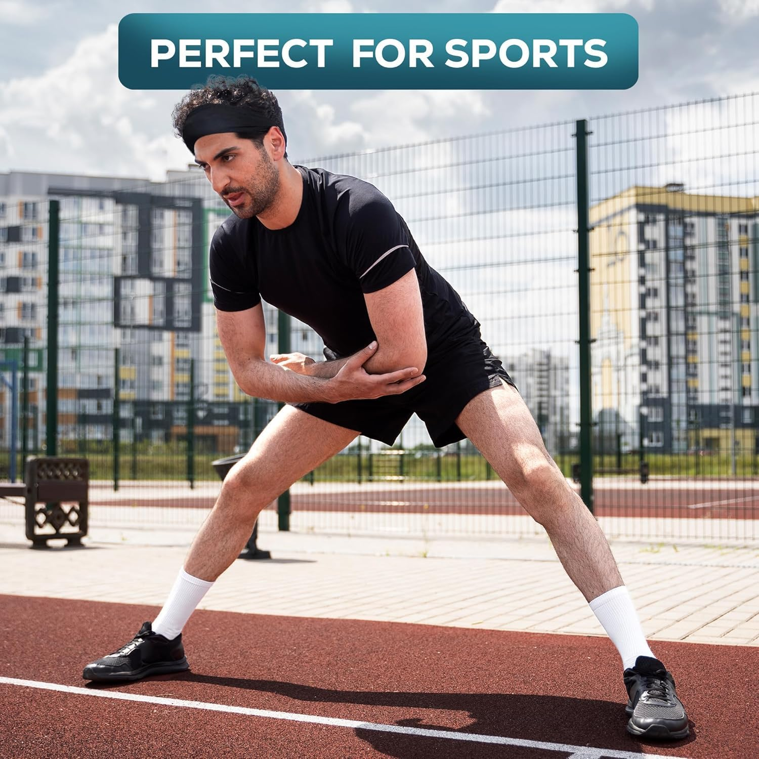 Workout Headbands for Men and Women, Moisture Wicks Sweat Band Headbands Non Slip, Running Headband for Yoga, Gym Workout, Sports image number 4