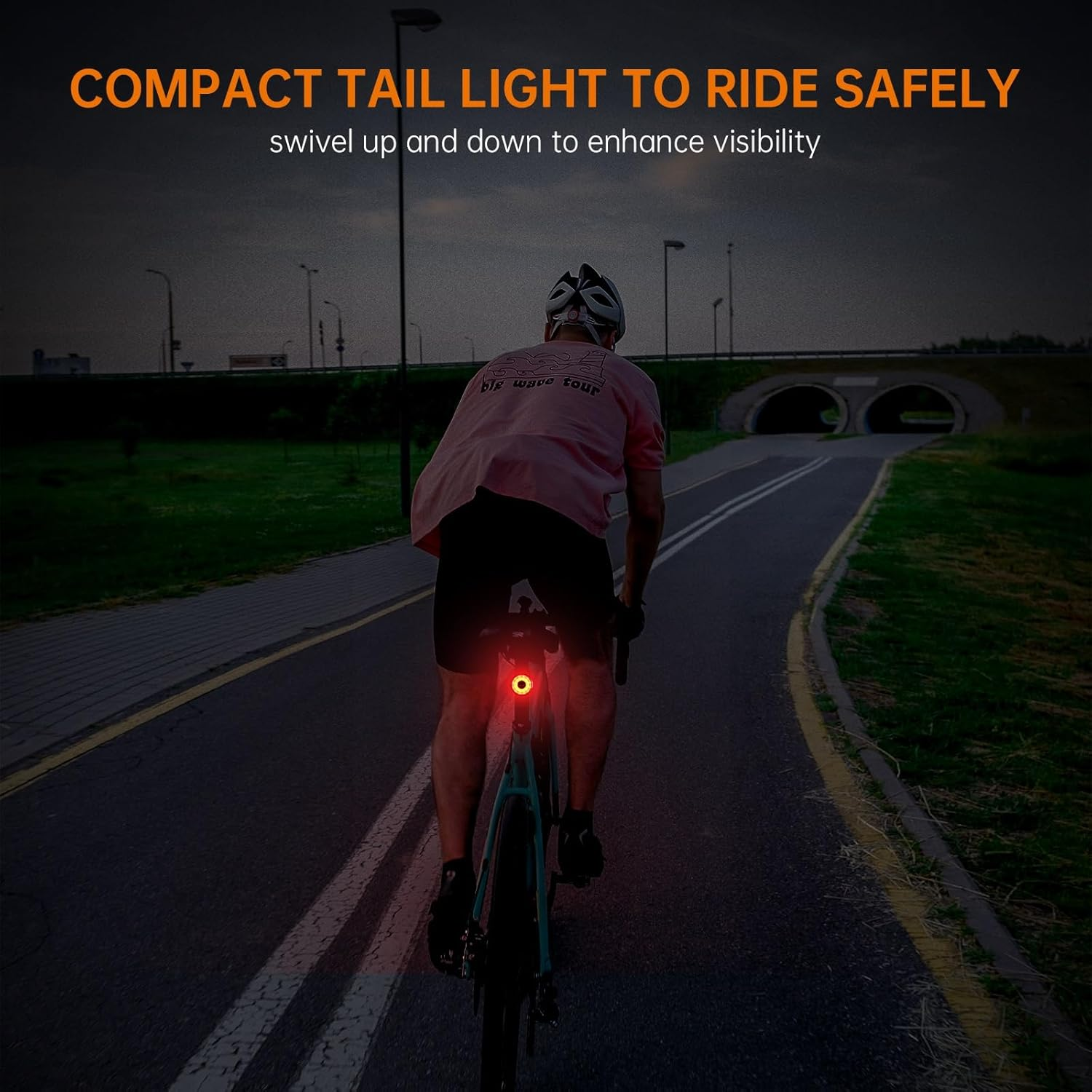 RAVEMEN CL05 30 Lumens Bike Tail Light with Sensor, 7 Modes, Easy Install, IPX6 Waterproof Rear Light Fit Round/Aero Seatpost image number 3