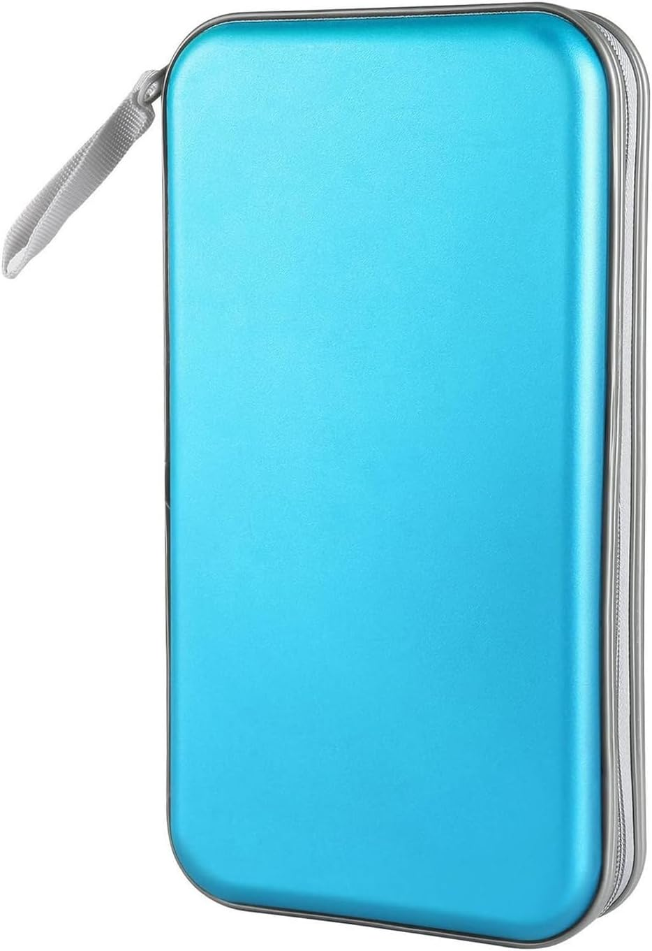 Portable CD Storage Case, 50-80 Capacity Car DVD Case, CD Case Holder Organizer for Vehicle, Travel, Office (Blue)