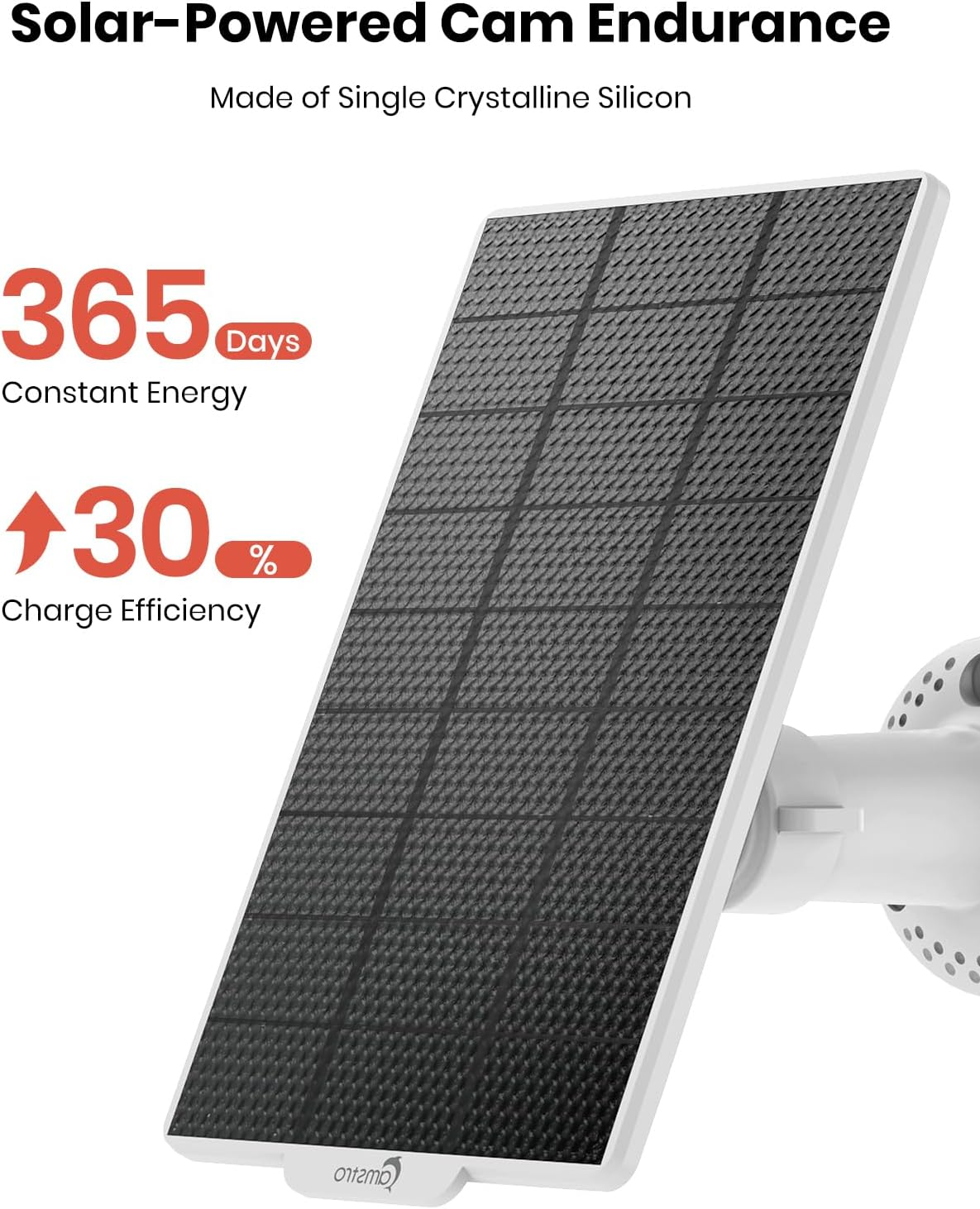 CAMSTRO 4 Pack 2K Solar Security Cameras Wireless Outdoor, 360&deg; PTZ Wifi Cameras System, PIR Motion Detection with Smart Alert, Color Night Vision, Multi-User Surveillance, Cloud/Sd Storage image number 4