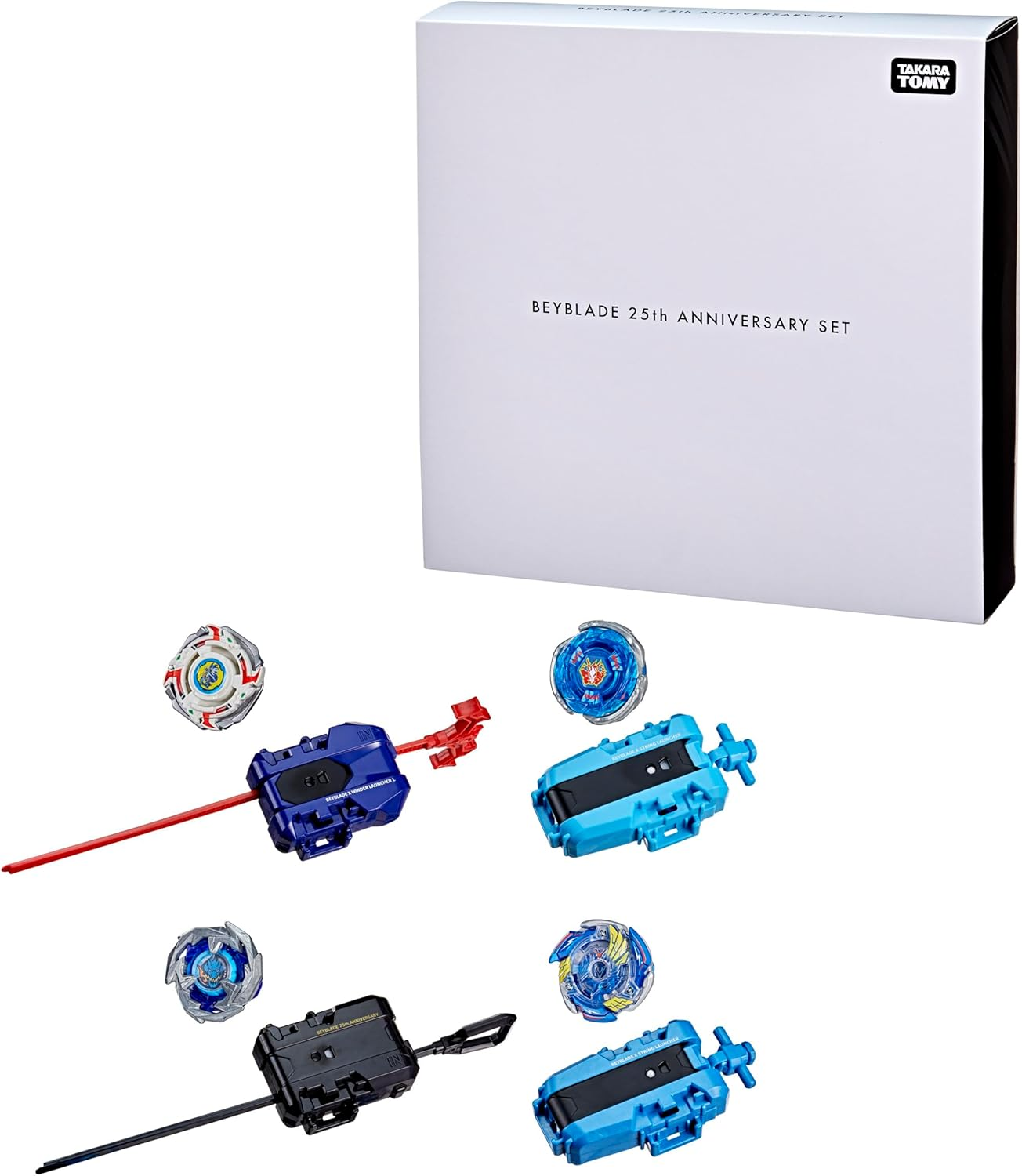 Beyblade X 25Th Anniversary Set, Includes 4 Takara Tomy Tops and 4 Launchers, Battling Tops Game Toys, Spinning Toy for Kids Ages 8+ image number 4