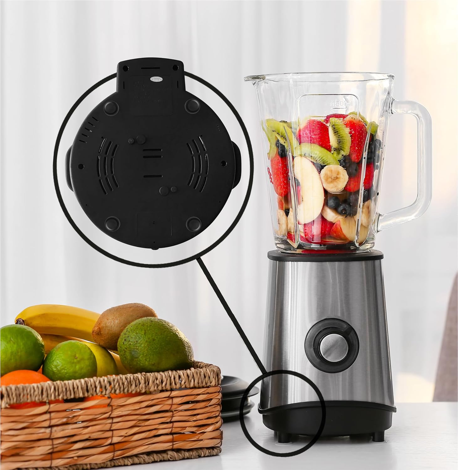 Slipstick Gorillaglides Kitchen Appliance Sliders (24 X 19Mm round Glides) Self Adhesive Countertop Appliance Sliders Provide Easy Sliding and Saves Space on Counters image number 5