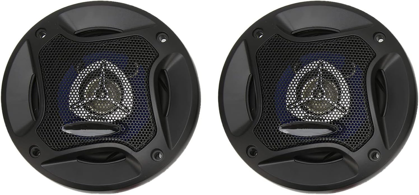 Coaxial Car Speakers, 2 Pcs 4In 280W Full Frequency Bass Car Speakers, 4 Ohm Coaxial Car Modified Stereo Speakers Loudspeakers, Hifi Sound Full Range Frequency Sensitivity Power image number 1