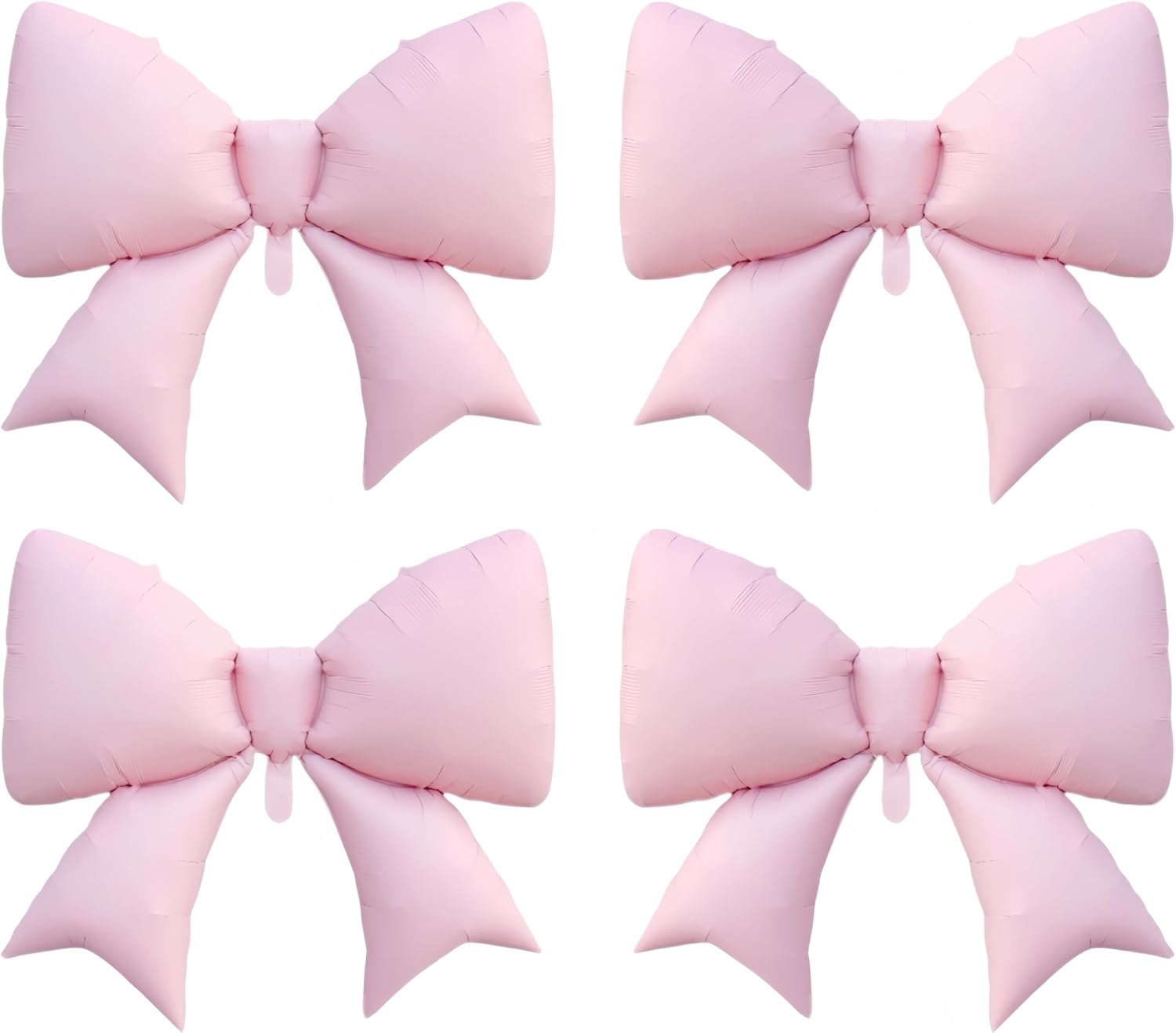 4 Pcs Giant Pink Bow Balloons/Coquette Birthday Party Supplies/Pink Bachelorette Bridal Engagement Wedding Anniversary Supplies for Women - Black image number 5