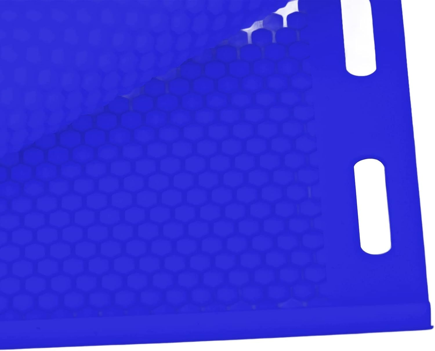 Beeswax Press Mould, 2PCS Beehive Foundation Sheets, Beeswax Sheet Mold 5.4Mm Reusable Silicone Beeswax Mold Foundation for Bee Keeping 37.5 X 21CM (Dark Blue) image number 3