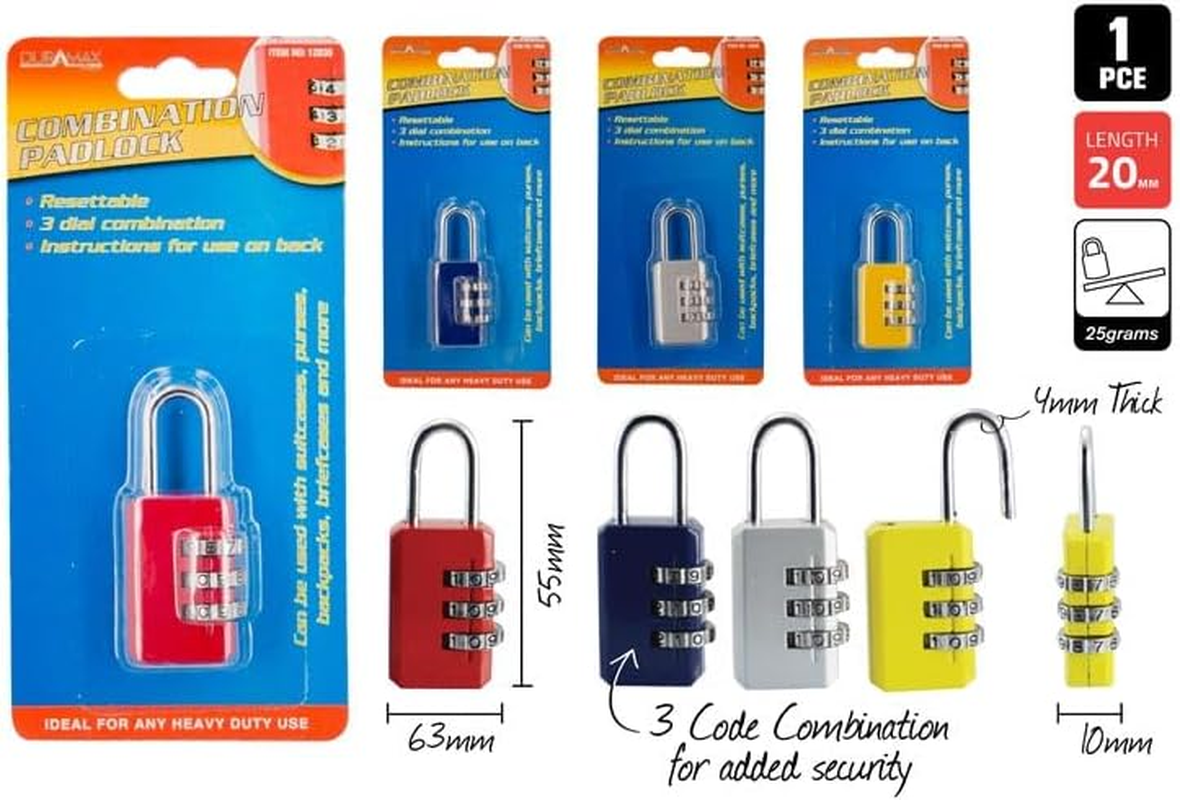 Duramax 3 Digit Code Combination Padlock image number 2