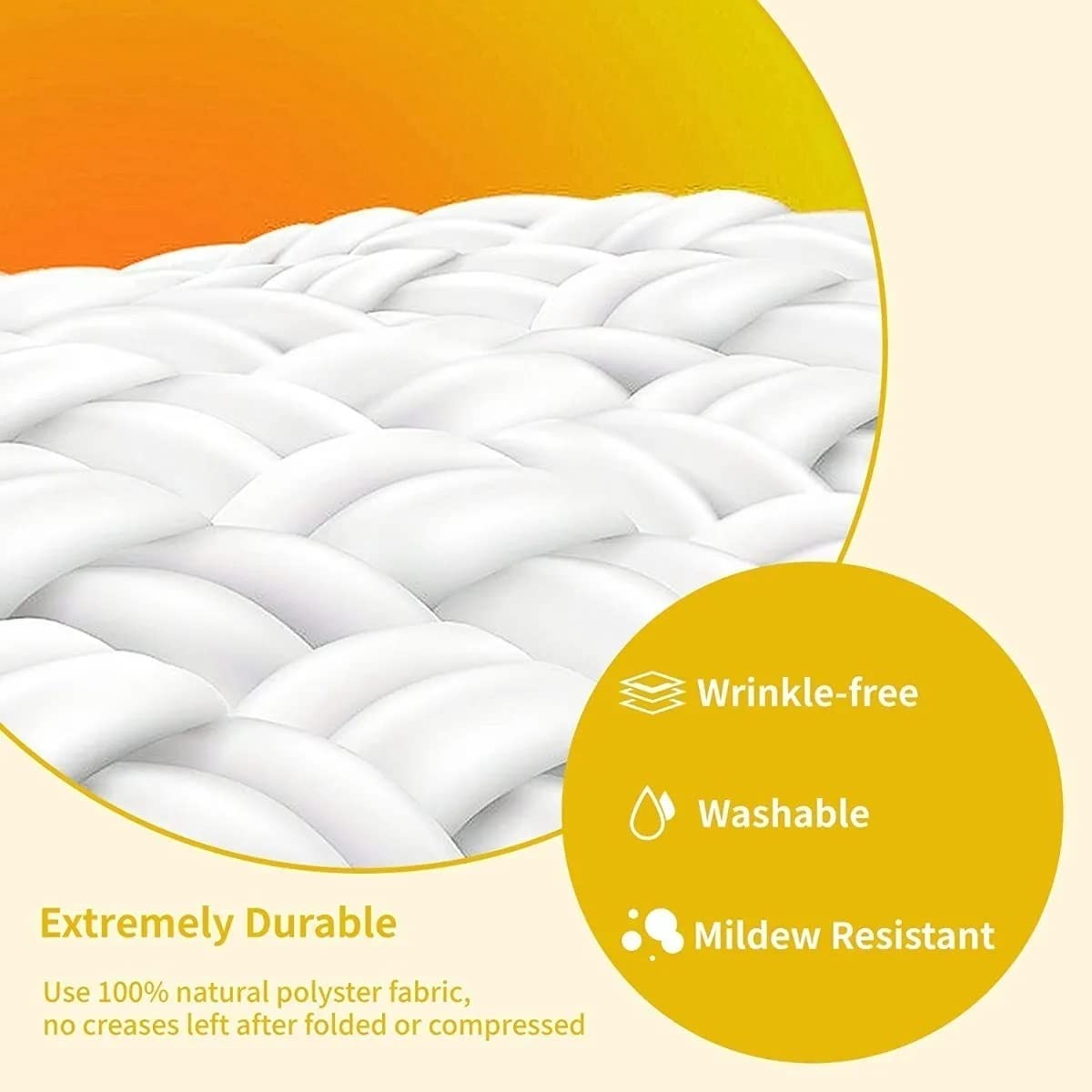 Projector Screen 100 Inch Video Projection Screen 16:9 HD Foldable Anti-Crease Portable Projector Movies Screen for Home Theater Gaming Office Presentation Double Sided Projection image number 3