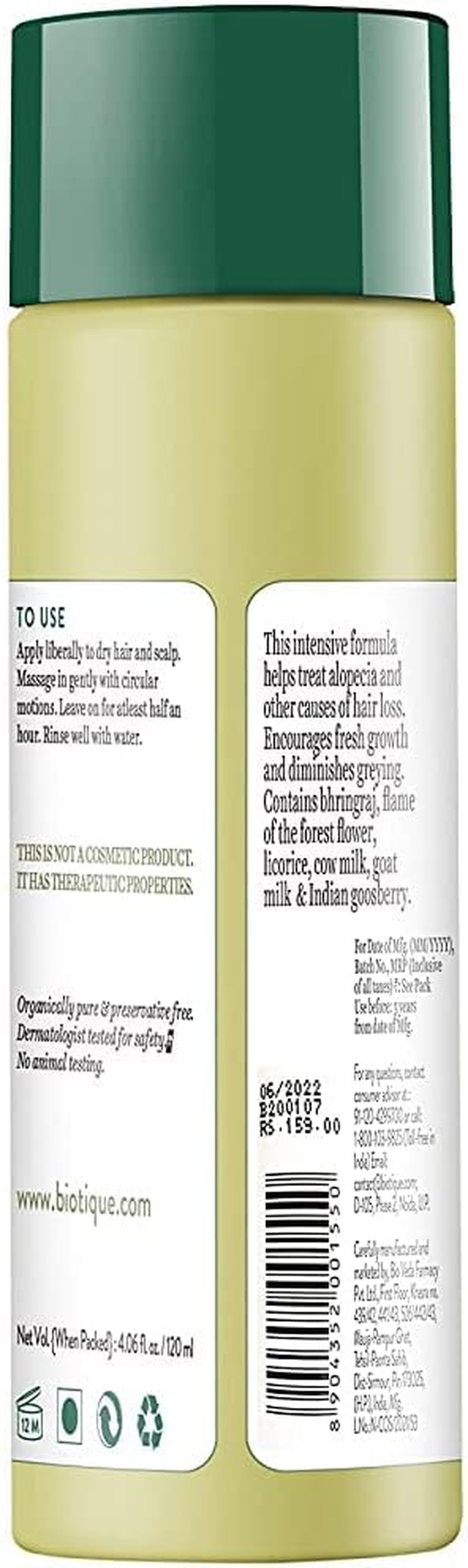 Biotique Hair Care Hair Oil (200 Ml) image number 2
