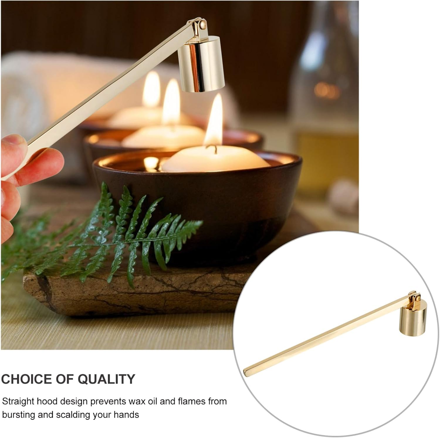 EXCEART Candle Extinguisher Candle Snuffer Long Handle image number 2
