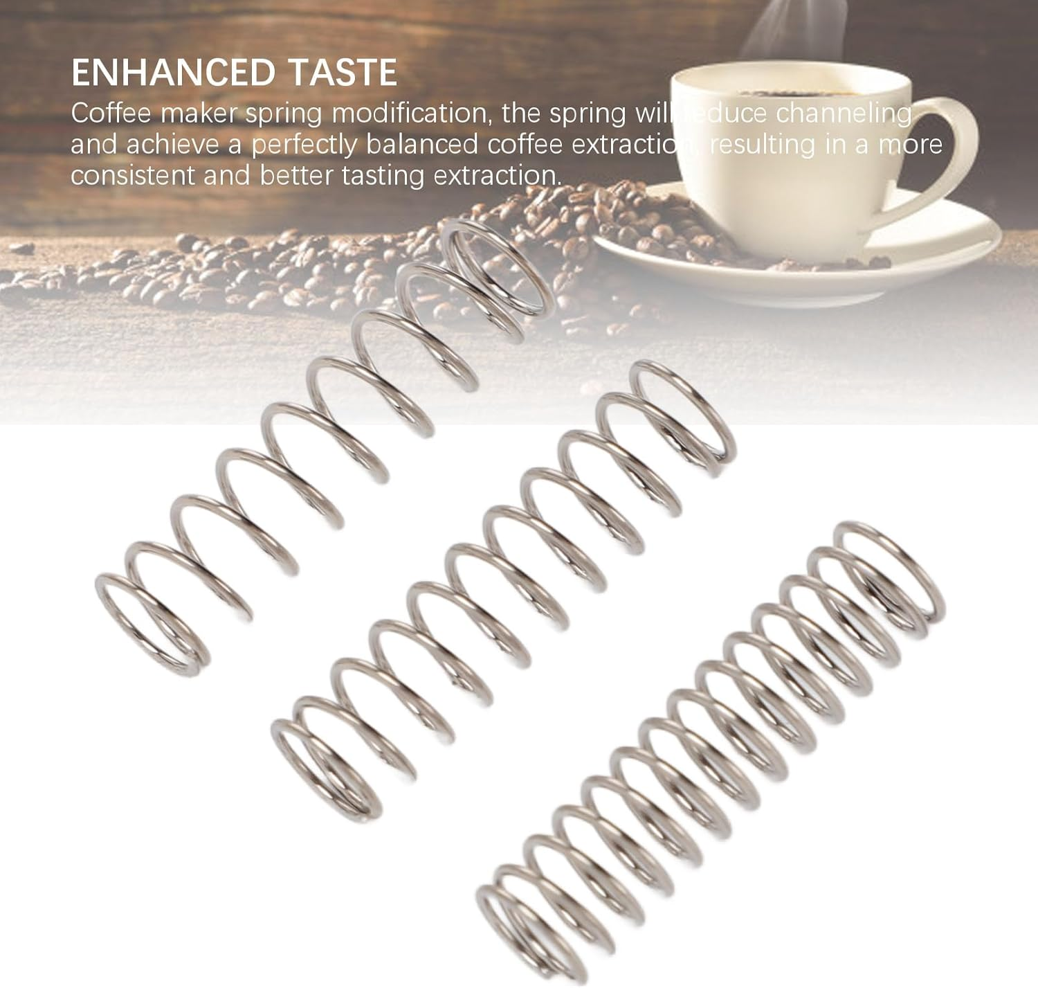 9 Bar 8 Bar 6.5 Bar OPV Spring Modification for Espresso Machines Coffee Maker, Compatible with Gaggia Classic, OPV Mod Springs Parts Replacement Accessories, 3Pack image number 4