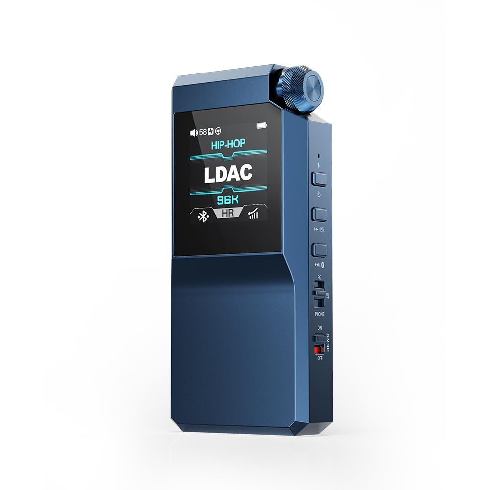 Fiio BTR17 Bluetooth 5.4 USB DAC AMP with LDAC, Aptx Lossless. Dual ES9069Q, 10-Band PEQ, THX AAA 78+Amps 3.5Mm Unbalanced & 4.4Mm Balanced (Blue) image number 5