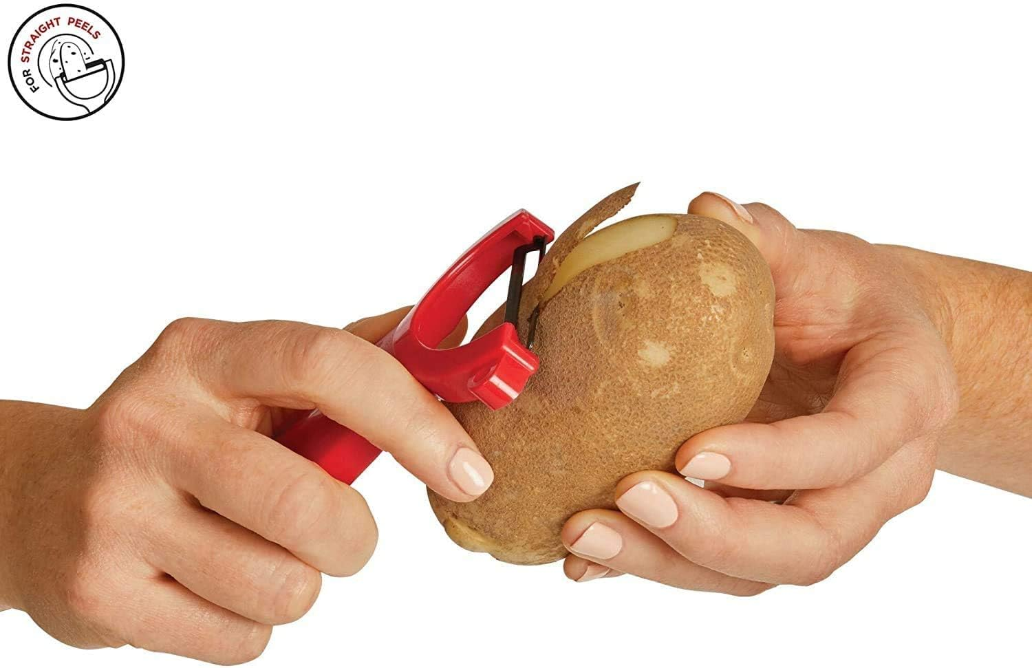 Kuhn Rikon Potato Peelers (Set of 3) with Steel Blade. Vegetable Peeler. Veg Peeler. Potato Peelers for Kitchen. Light Speed Peeler. Apple Peeler &ndash; 3 Year Kuhn Rikon Kitchen Accessories Guarantee image number 4