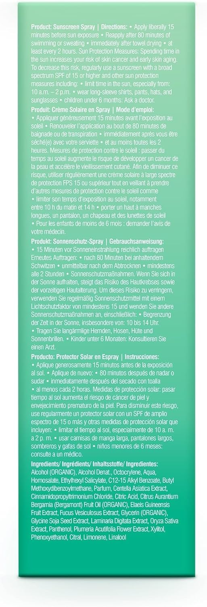 Coola Classic Organic SPF 30 Scalp and Hair Mist 59 Ml image number 6