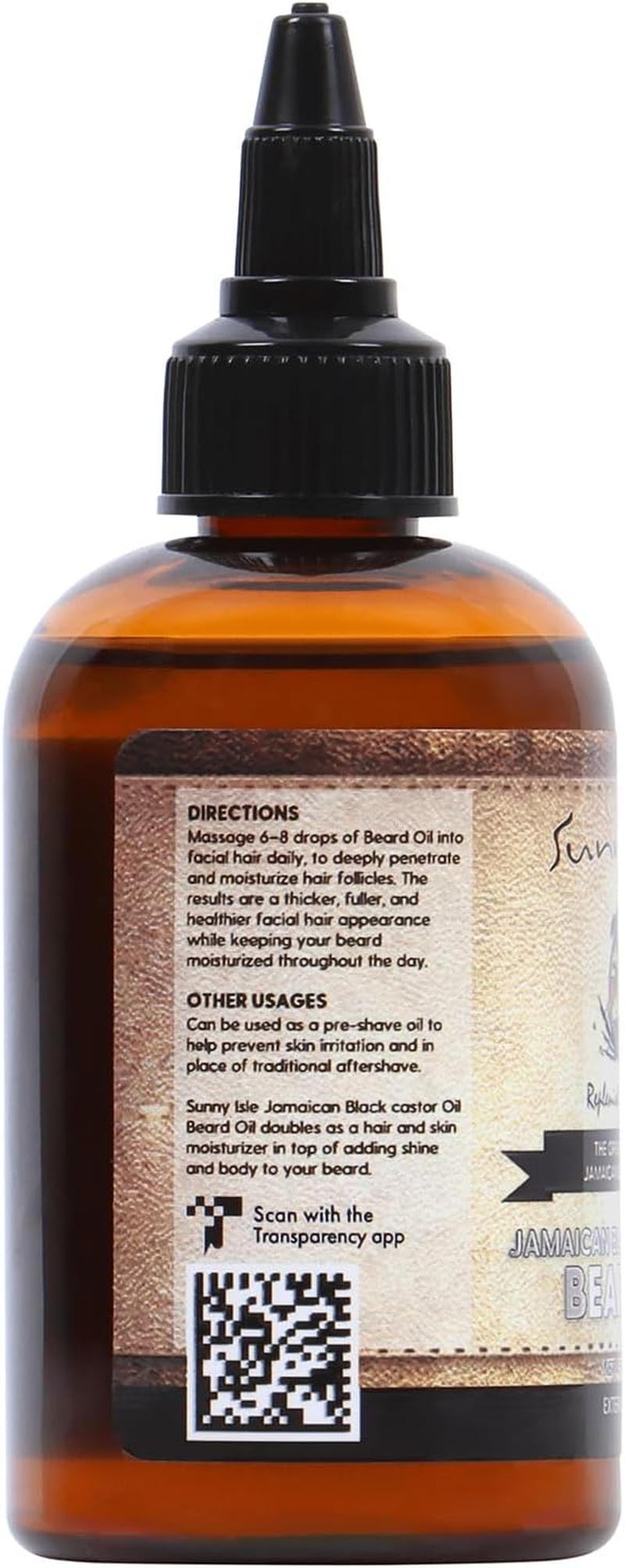 Sunny Isle Jamaican Black Castor Beard Oil, 4 Ounce image number 3