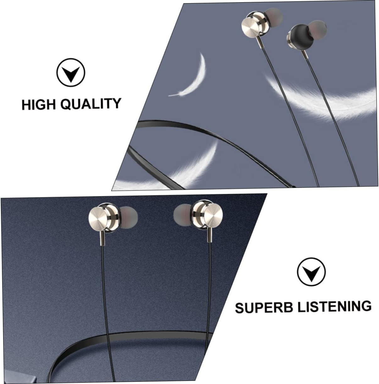 DOITOOL Neck-Mounted Wireless Headphones Stereo Sound Wireless Earbud Design for Sports and Magnetic Attachment for Secure Wear during Running image number 1