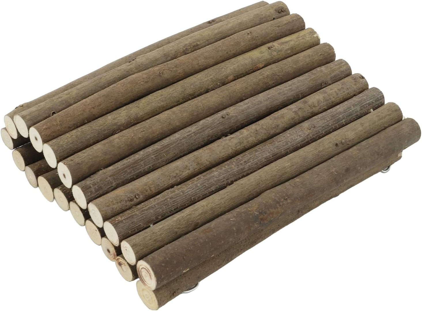 Bendable Wooden Tunnel Chew Toy for Guinea Pigs Rabbits Chinchillas Hedgehogs Small Animals 20X30Cm Natural Wood Small Pet Hideout Play Tunnel Exercise Toy image number 3