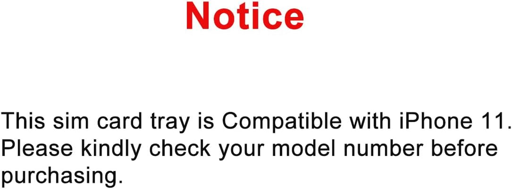 Perzework SIM Card Tray Holder Slot Replacement for Iphone 11 (Black) with Waterproof Rubber Ring and Eject Pin (Single Sim Version) image number 5