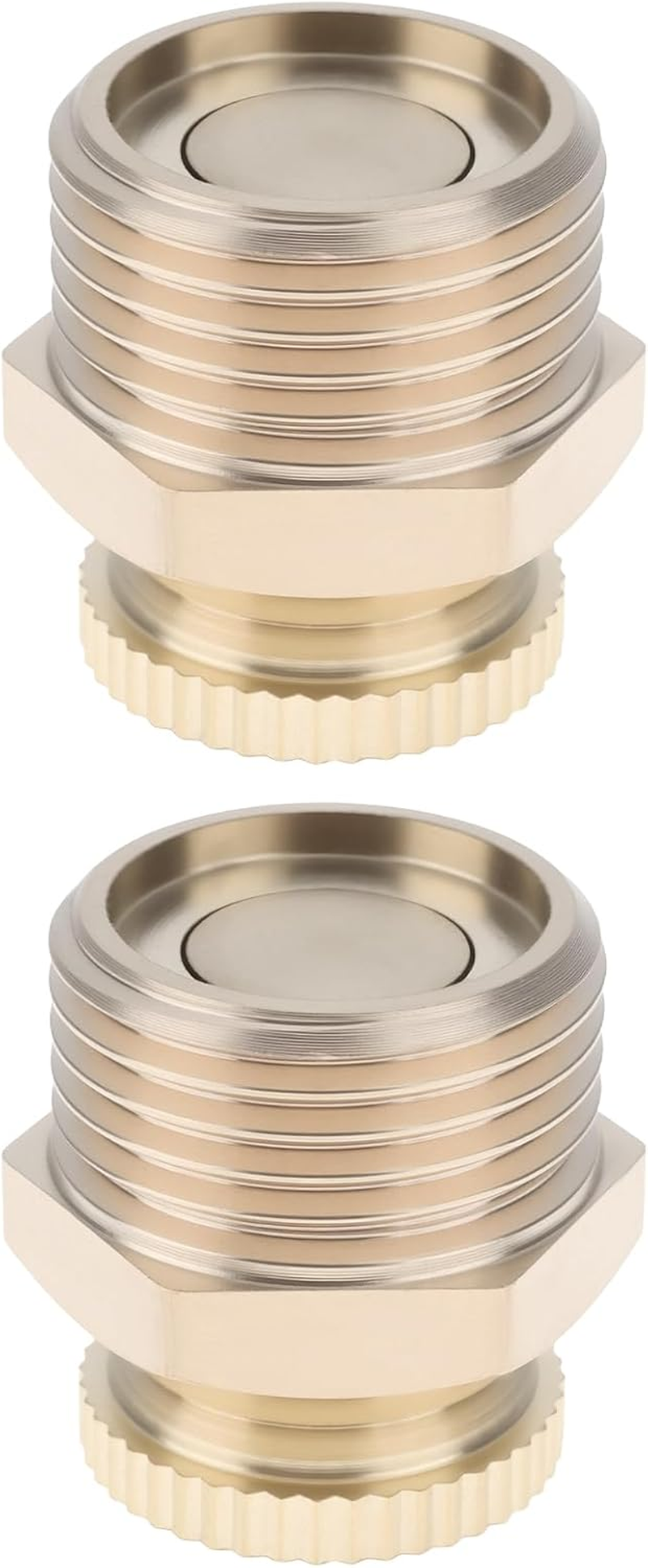 2Pcs 3/8"BSPP Male Thread Air Compressor Drain Valve 9Mm ID Brass image number 4