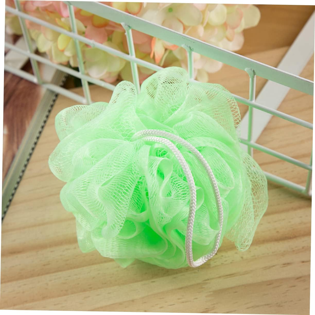 Mikinona 16 Pc Set Bath Ball Shower Ball Mesh Nets Gentle Body Scrubber Skin Care image number 4