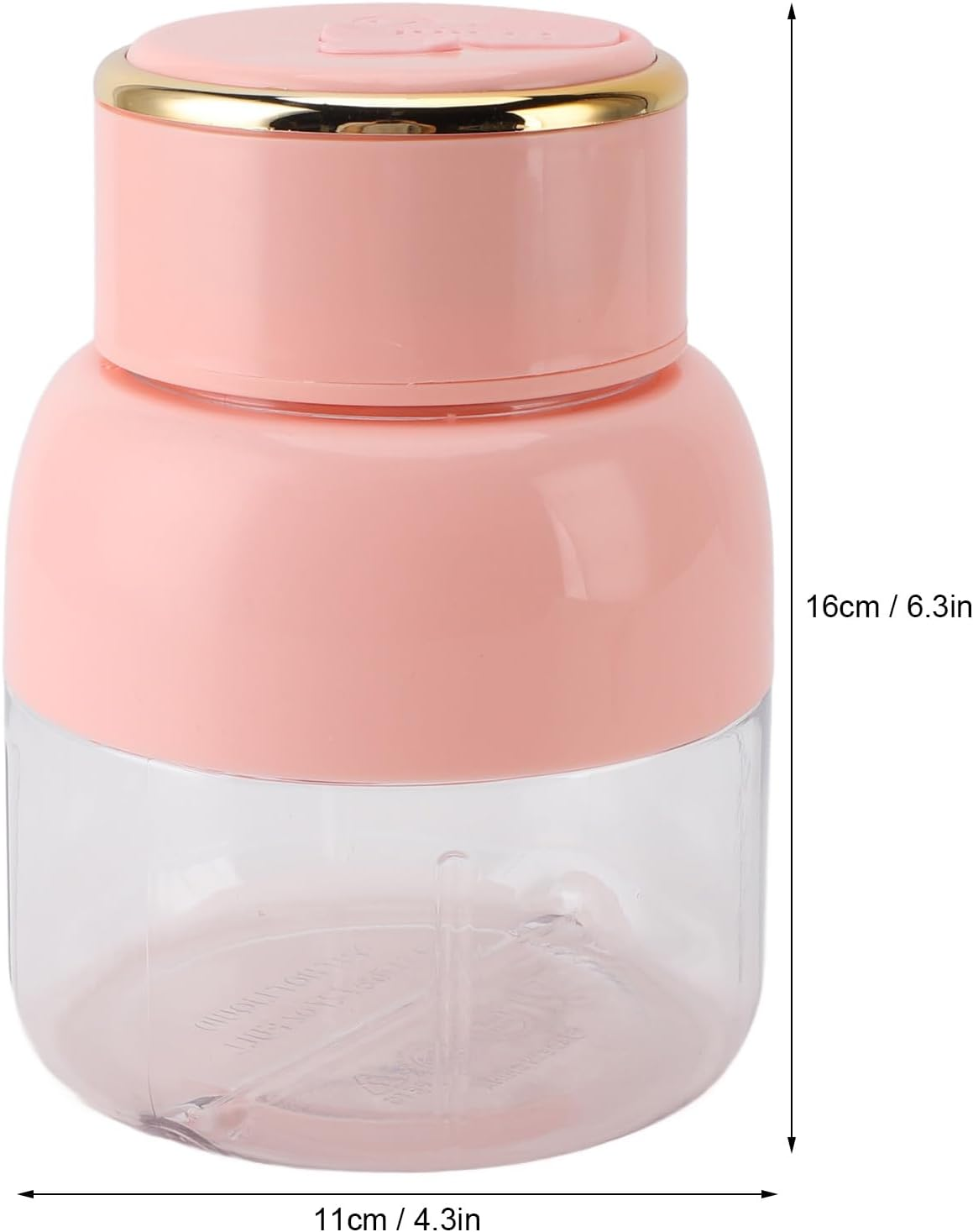Portable Blender, 800 Ml USB Rechargeable Mixer in Personal Size with Straw, Small Fruit Juice Cup, Mini Blender for on the Go for Sports Travel (Pink) image number 2