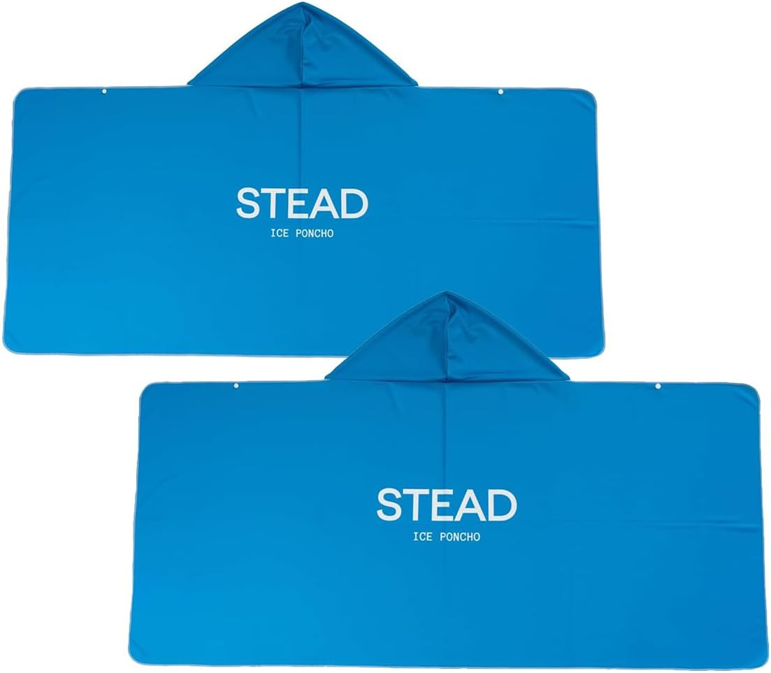 Stead Cooling Ice Poncho, Set of 2, Heatstroke Prevention, Sports Watching, Summer Festivals, Outdoor Events, UV Protection, Ultra Lightweight, Pocketable, Poncho, Steed, Sunburn Protection, Disaster image number 1